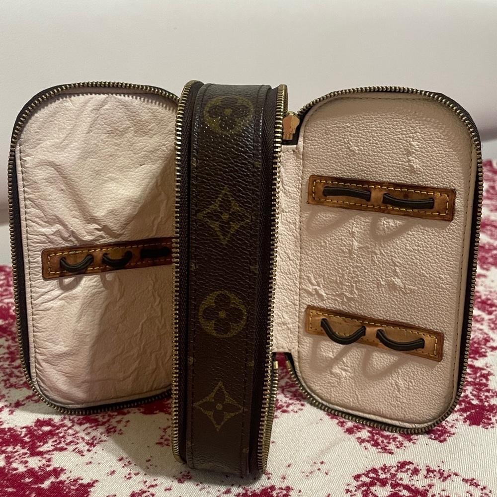 Louis Vuitton Brown Monogram Cosmetic Bag - Picture 7 of 13